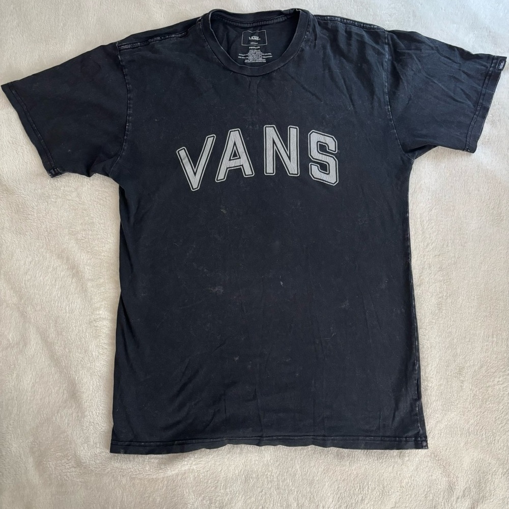 Vans Men's Tee in Black with Logo